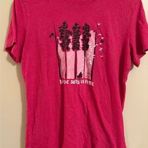 Life Is Good Vibrant Pink Tee